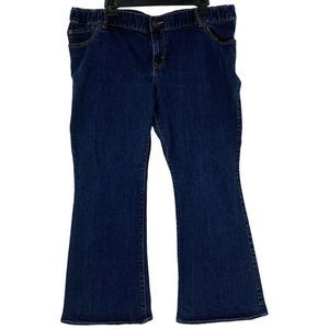 Liz lange for Target Cropped Size 16 Bootcut Materinity Jeans 4005